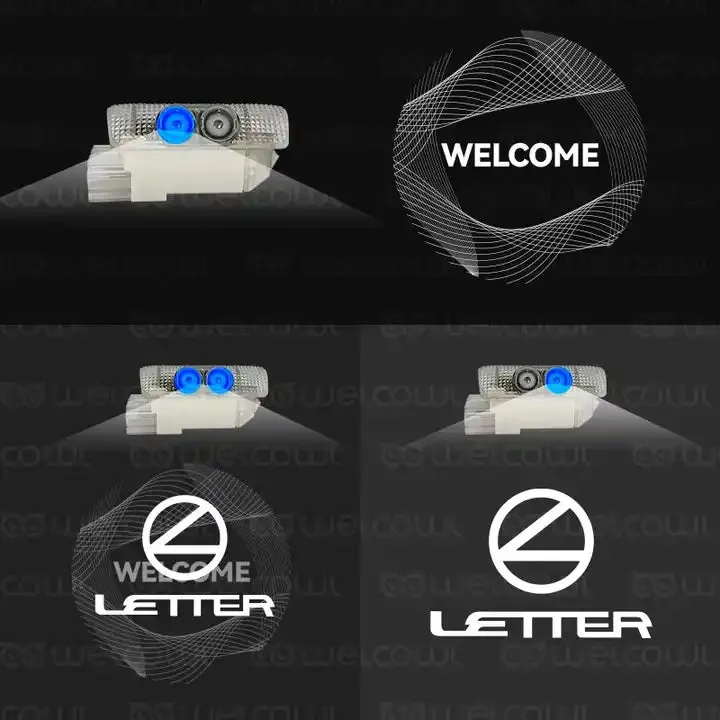 مصباح باب ترحيبي ديناميكي بعدسة مزدوجة لـ Lexus ES هو LX RX GS GX LC RC UX LS مصباح سيارة جديد HD مصباح HD شبح الظل Dynamic Dual Lens Welcome Door Light For Lexus ES LX RX GS GX LC RC UX LS New Car Lamp HD Ghost Shadow Light