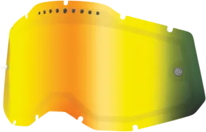100% Accuri 2/Racecraft 2/Strata 2 Dual Lens - Vented - Gold Mirror 59083-00004