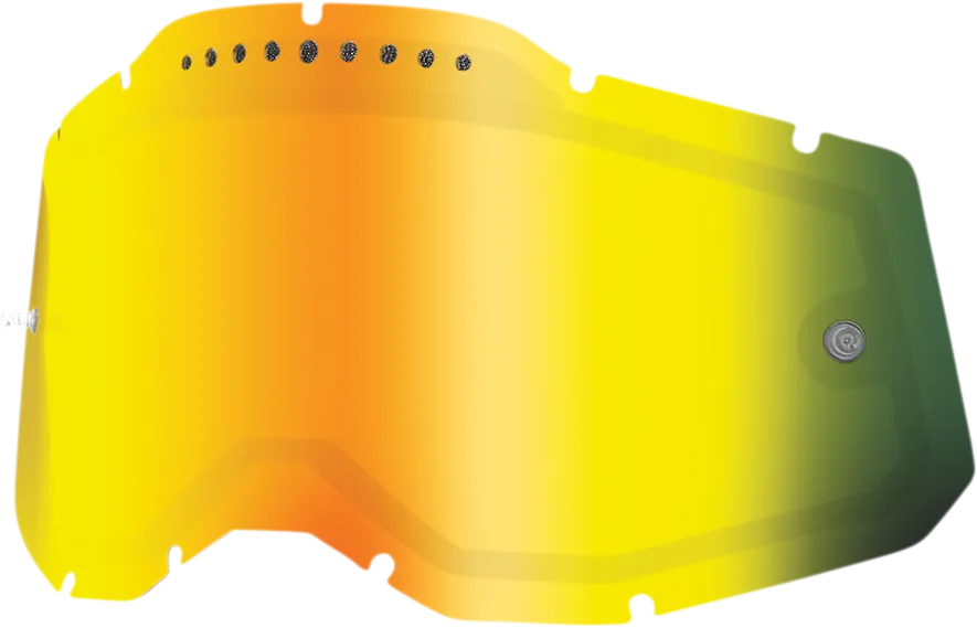 100% Accuri 2/Racecraft 2/Strata 2 Dual Lens - Vented - Gold Mirror 59083-00004
