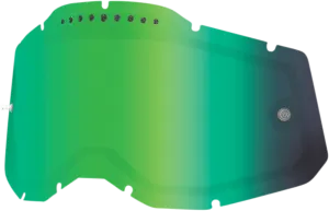 100% Accuri 2/Racecraft 2/Strata 2 Dual Lens - Vented - Green Mirror 59083-00005