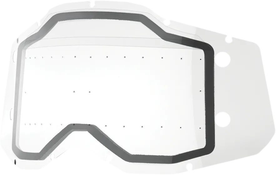 100% Accuri 2/Racecraft 2/Strata 2 Forecast Dual Lens - With Bumps - Clear 59101-00001