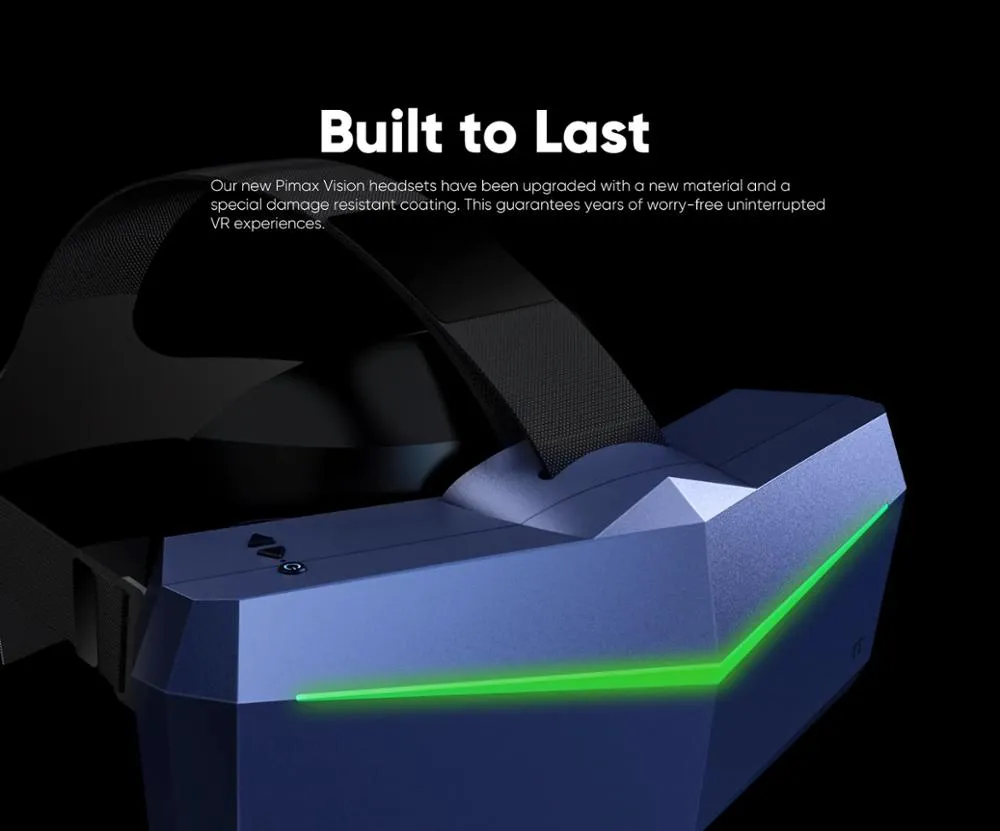 144HZ blue housing with comfort kit pimax 5K PLUS 200FOV VR  headsets Dual 2560x1440p RGB LCD Panels Pimax PC VR HEADSET glasses