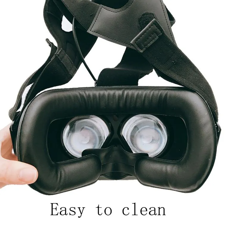 2-pack Leather Eye Masks for HTC Vive VR Headset | Thin 1.5Cm