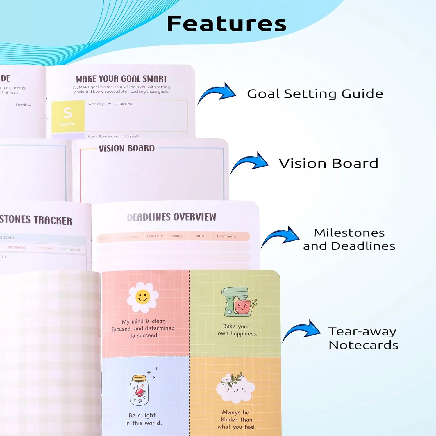 2025 Undated Annual Planner Kit - Goals