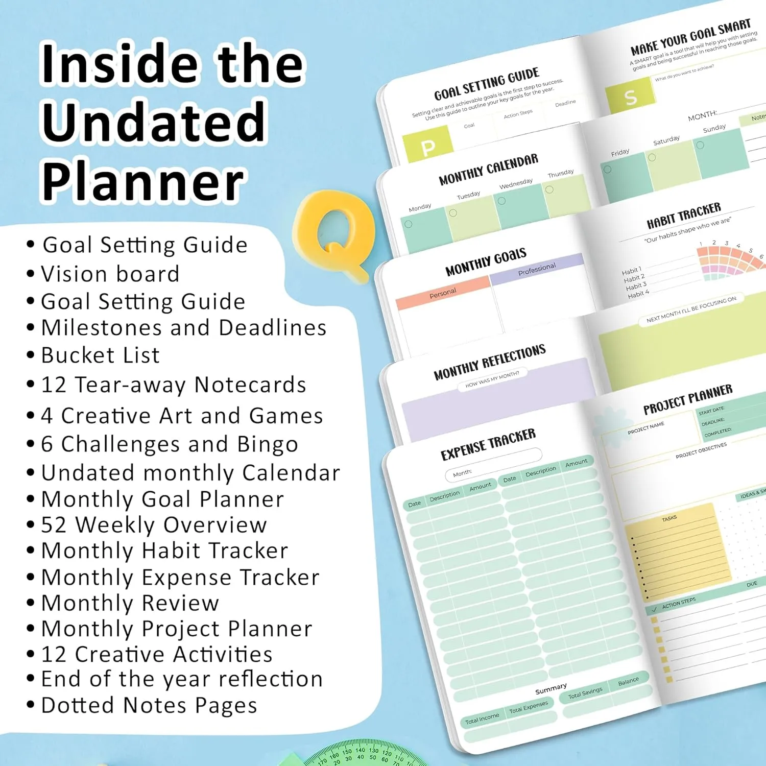 2025 Undated Annual Planner Kit - Good Things