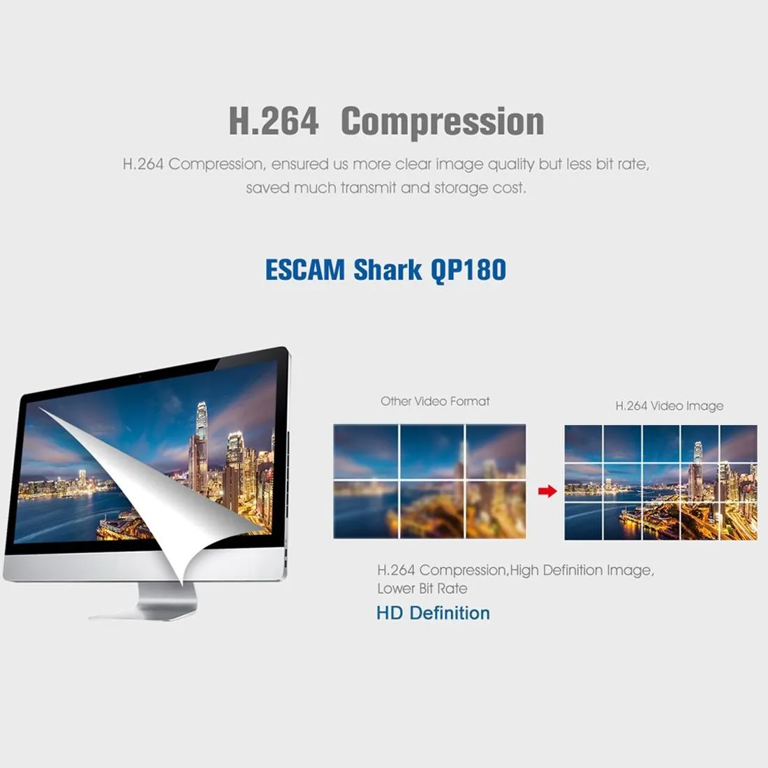 360° Fisheye Lens Wifi IP Camera | Motion Detection | Night Vision | Shark 960P