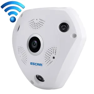 360° Fisheye Lens Wifi IP Camera | Motion Detection | Night Vision | Shark 960P