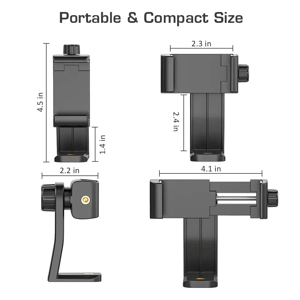 360 Rotating Phone Holder Cold Shoe