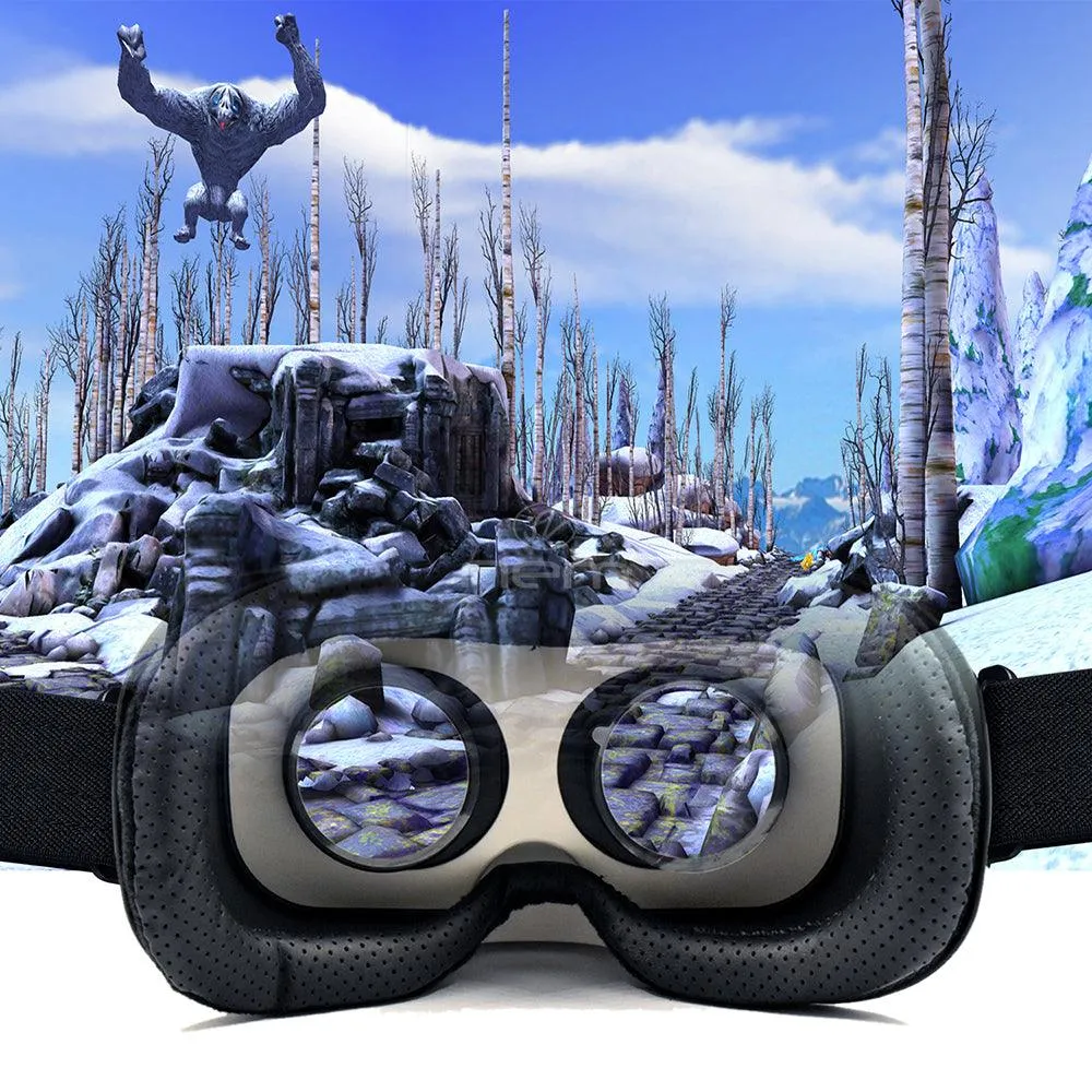3D VR Box Headset Kit Virtual Reality Glasses Movies & Games Gold by Modes