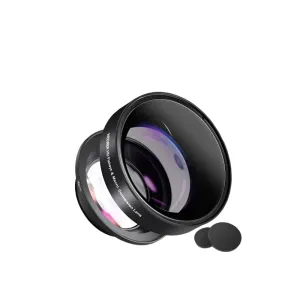 58mm 0.43x Fisheye & Macro Lens for Canon Nikon Fujifilm 2 in 1 Wide Angle with 18mm Focal Length