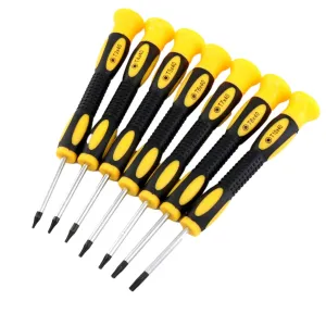 7pcs Torx Screwdriver Bit Set T3 T4 T5 T6 T7 T8 Mini Hexagonal Screwdriver Game Console Handle Disassembly And Repair Tool