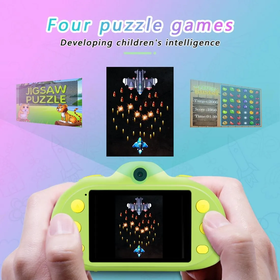 8mp Dual-lens Children Camera with 2.4 Screen Supports 32gb Tf Card