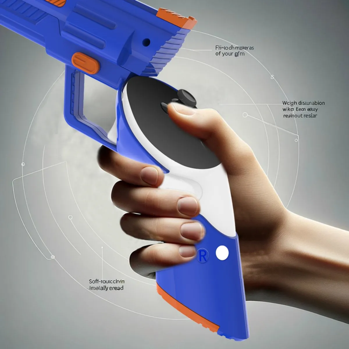 Controller gun replica | for Meta Quest 3, 3S