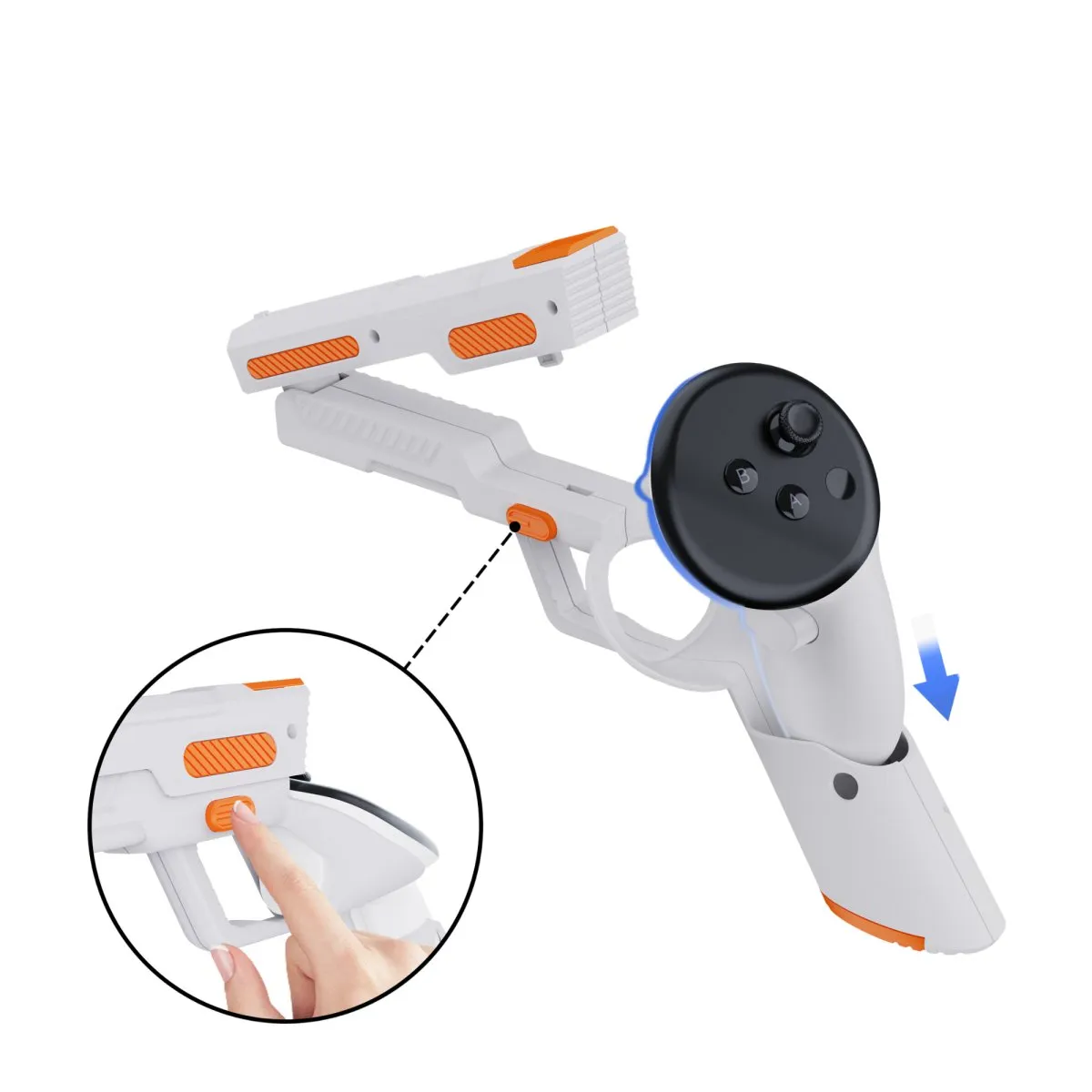 Controller gun replica | for Meta Quest 3, 3S