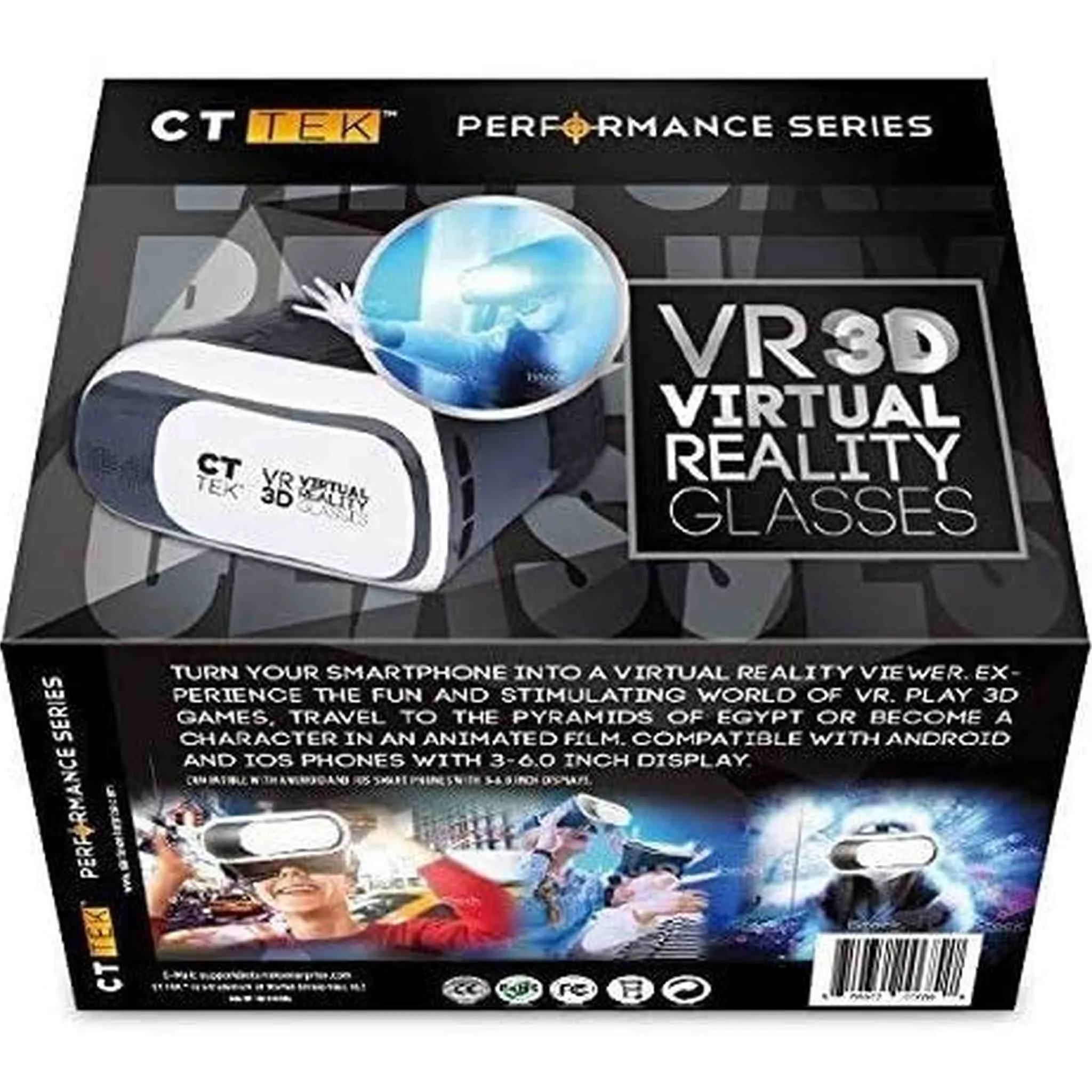 CTTEK Performance Series VR 3D Virtual Reality Glasses