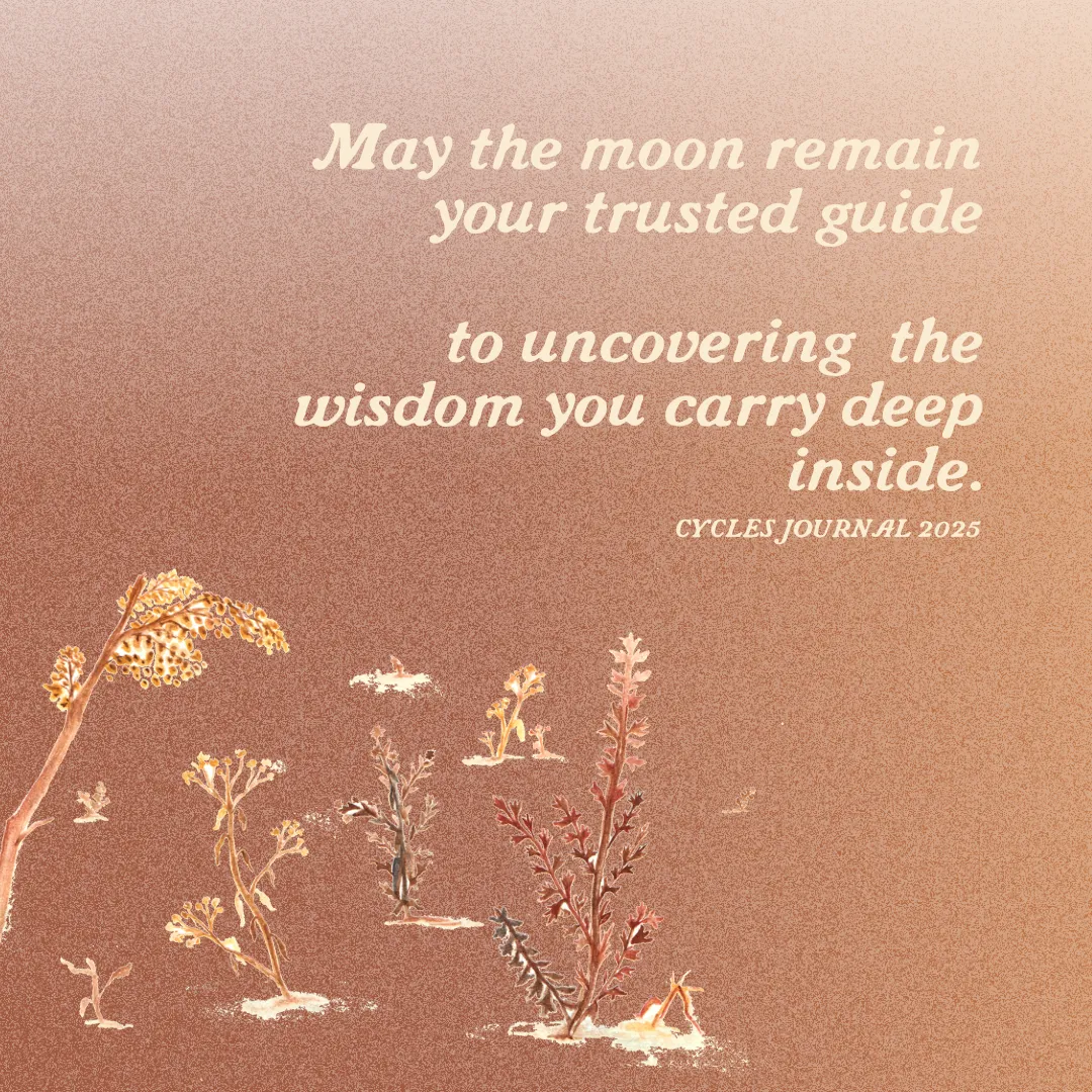 Cycles Journal® 2025: a Lunar Guide to Wholistic Cycle Awareness - more than just a Period Tracker