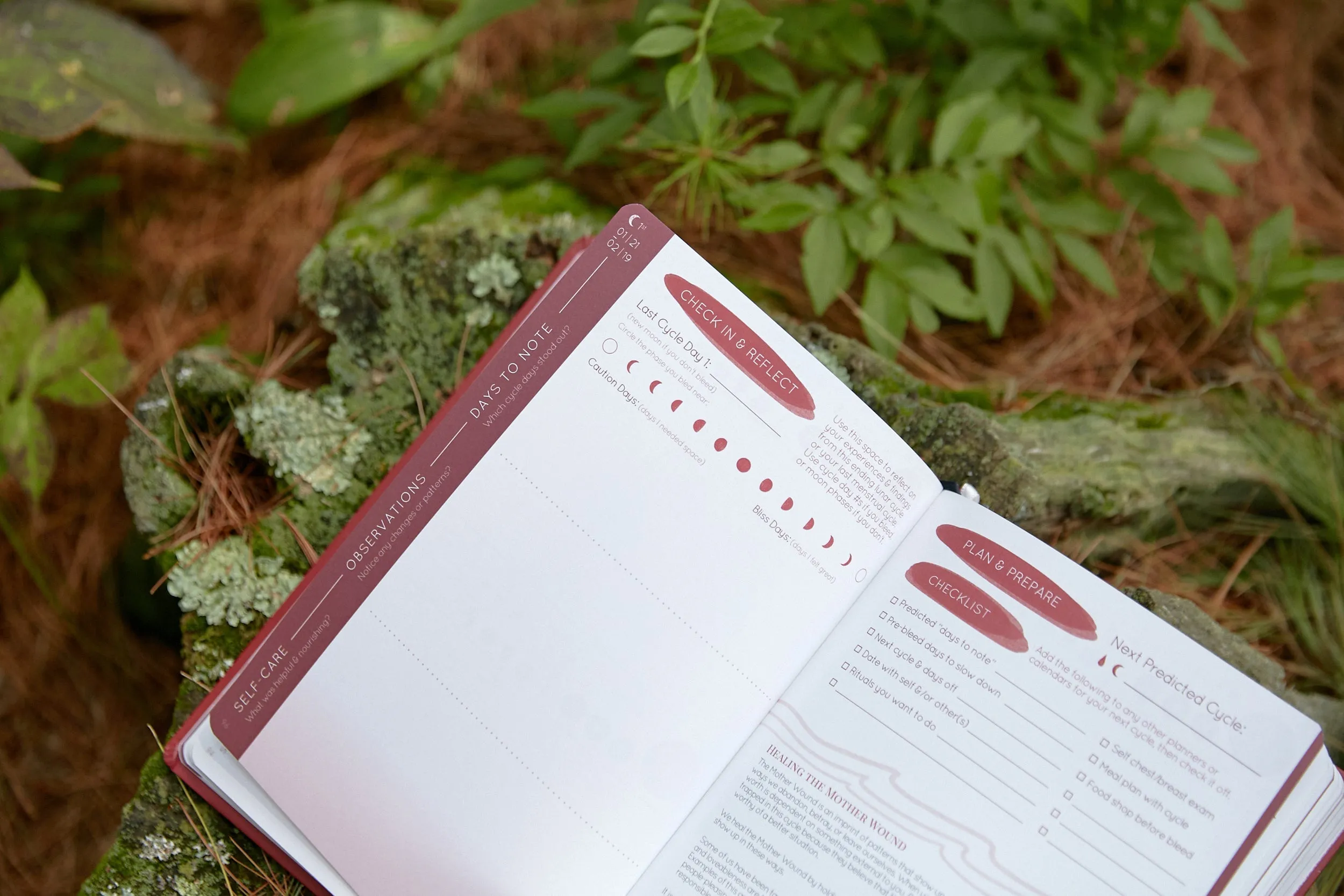 Cycles Journal® 2025: a Lunar Guide to Wholistic Cycle Awareness - more than just a Period Tracker
