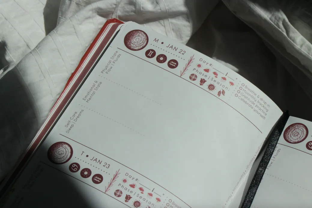 Cycles Journal® 2025: a Lunar Guide to Wholistic Cycle Awareness - more than just a Period Tracker