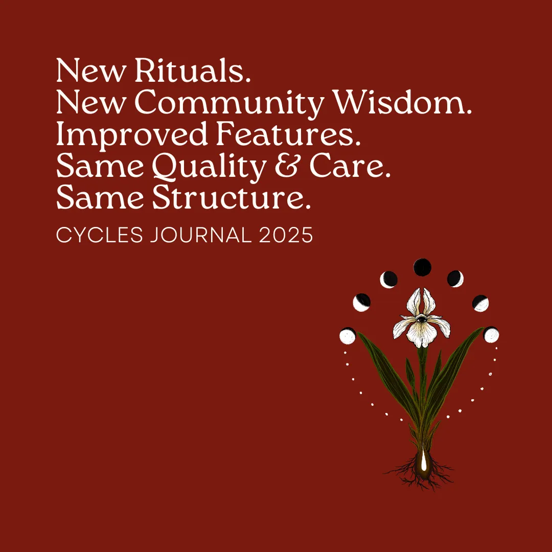 Cycles Journal® 2025: a Lunar Guide to Wholistic Cycle Awareness - more than just a Period Tracker
