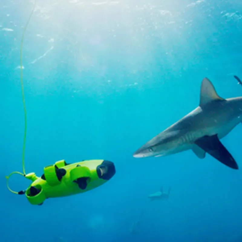 FIFISH V6 Underwater Drone OMNI-directional Compact ROV with 4K UHD Camera 100M Cable Spool 64G Internal Storage Bundle