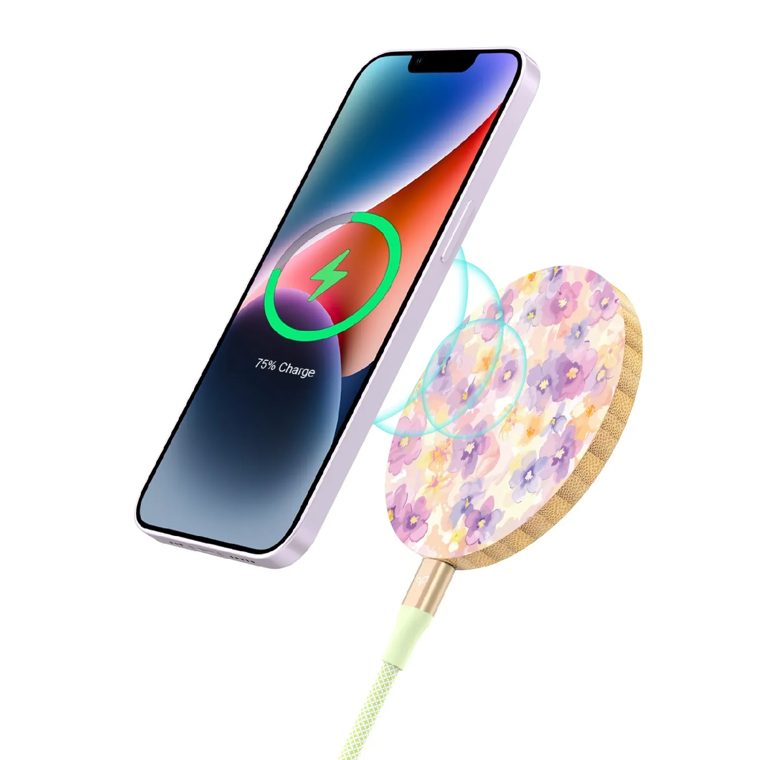 Flowering Thoughts - Bamboo Wireless Charger