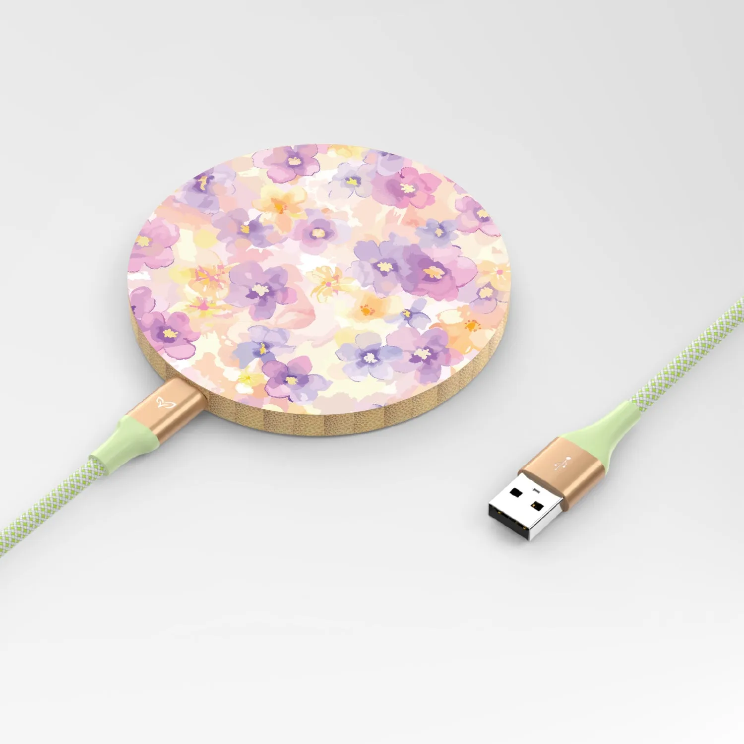 Flowering Thoughts - Bamboo Wireless Charger
