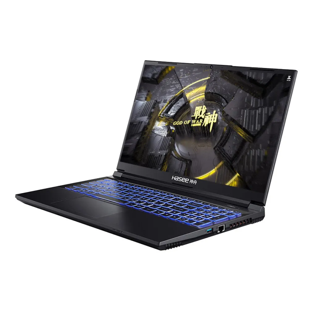 Gaming laptop Hasee Ares Z8D6 15.6'', 16GB/512GB, i7-12650H, RTX 4060, black, English keyboard