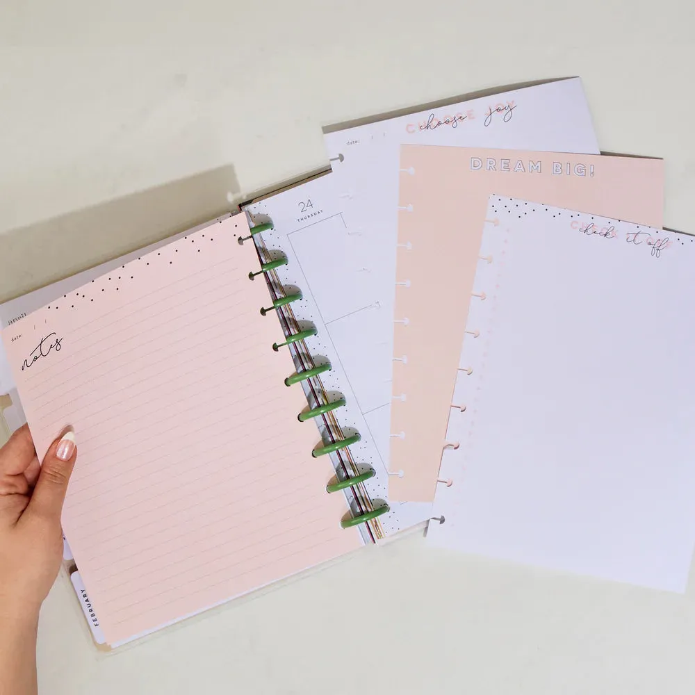 Happy Planner Simple Essentials Classic Fill Paper - Lined    Checklist   Blank