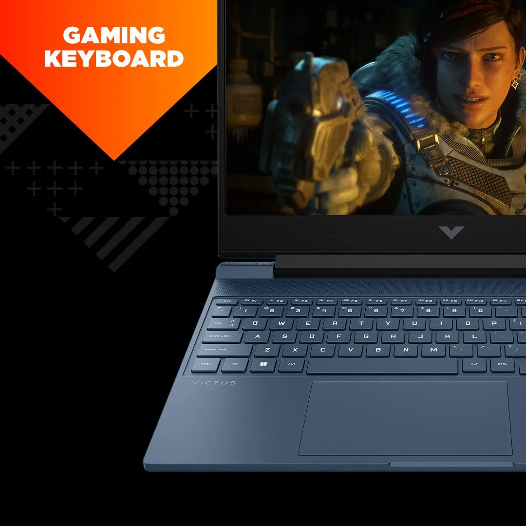 HP Victus Gaming Laptop 12th Gen Intel Core i5-12450H 15.6 inch(39.6 cm) FHD Gaming Laptop(16GB RAM/512GB SSD/NVIDIA GeForce RTX 3050 4GB graphics/144Hz/Backlit KB/Win11/B&O/Alexa/Xbox) 15-fa0092TX