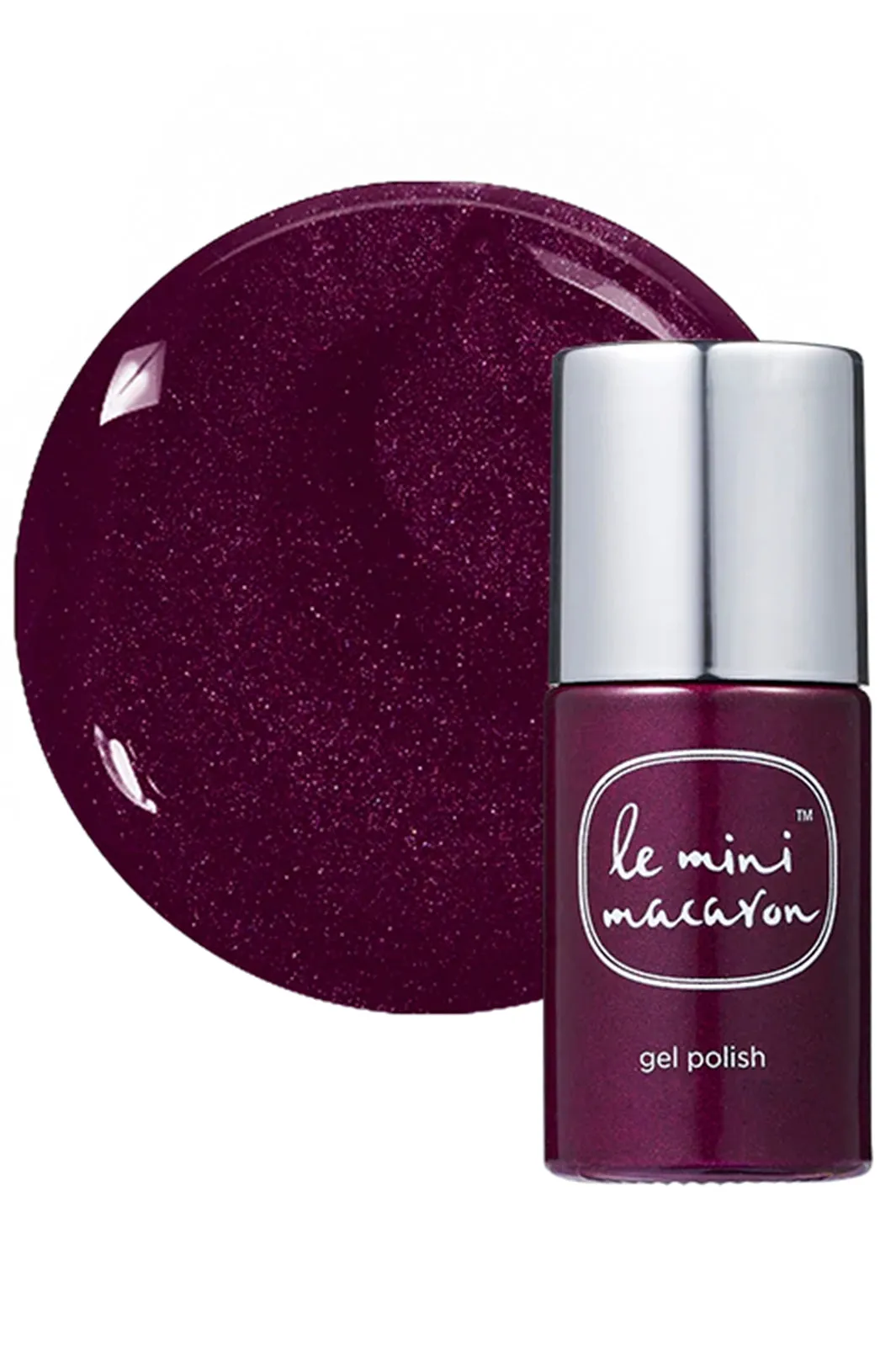 Le Mini Macaron - Neglelak Gel COL083 - Dark Plum