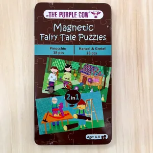 Magnetic Tin - Fairy Tale Puzzles Pinocchio & Hansel & Gretel
