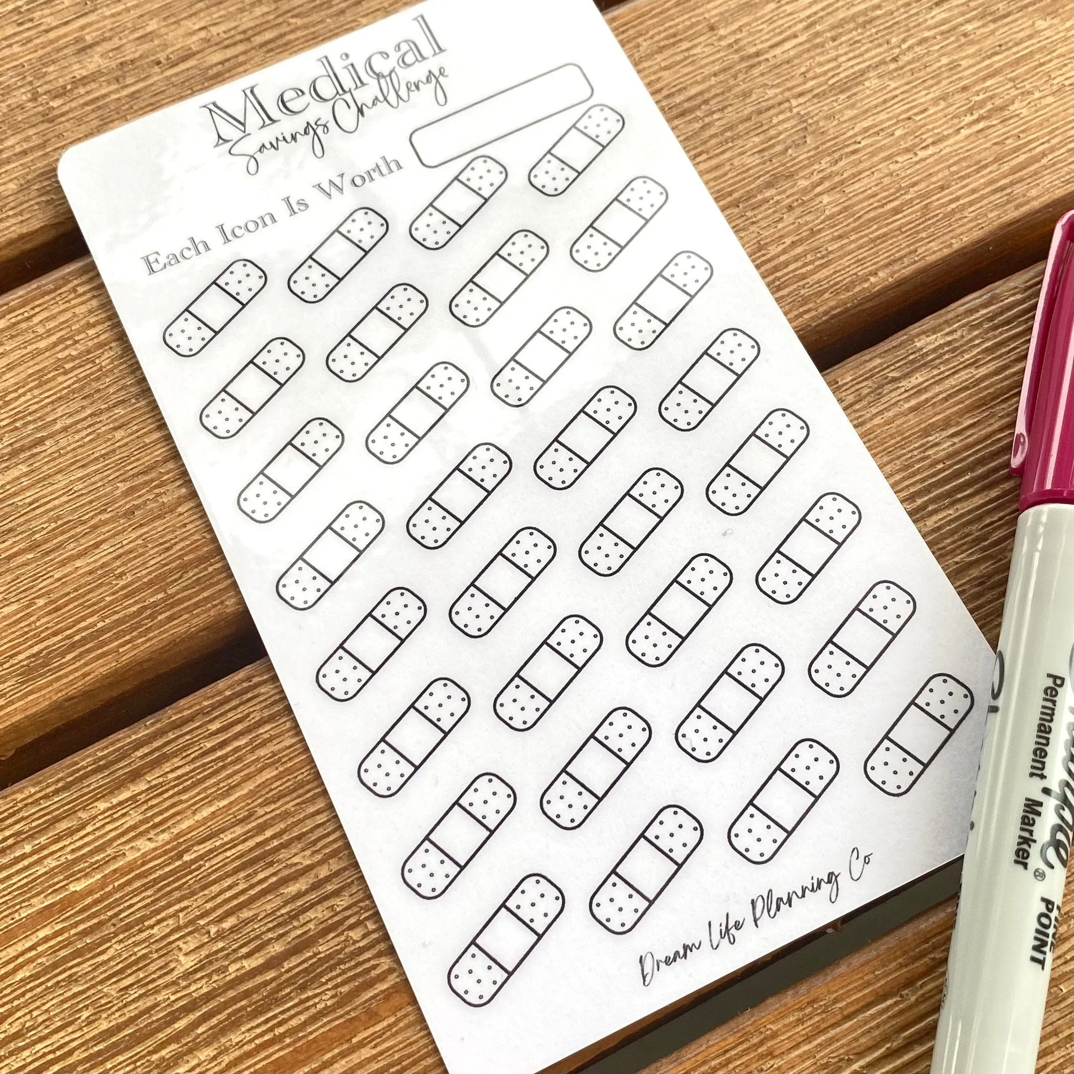 Medical Savings Challenge Card