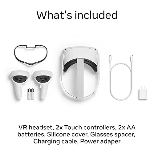 Meta Quest 2 — Advanced All-In-One Virtual Reality Headset — 128 GB Get Meta Quest 2 with GOLF  and Space Pirate Trainer DX included