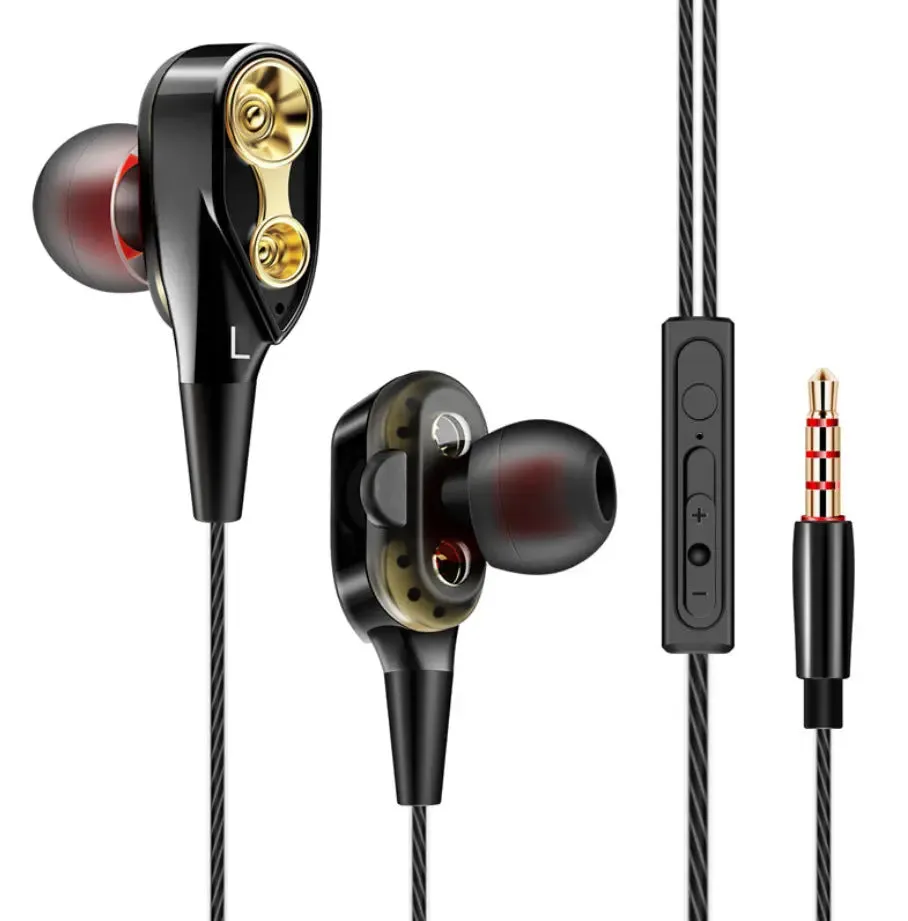 Metal In-ear Wire-controlled Music Small Headphones-In-Ear Headphones