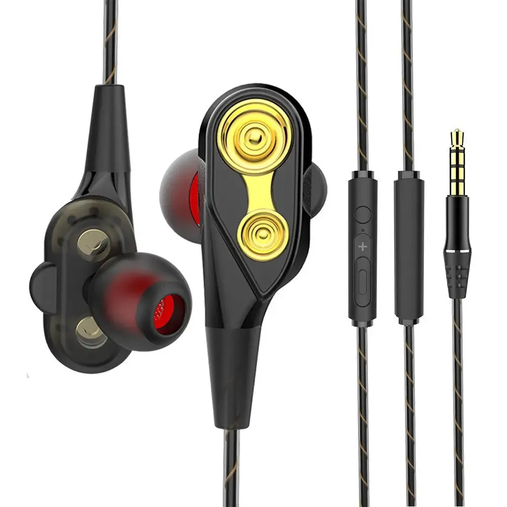 Metal In-ear Wire-controlled Music Small Headphones-In-Ear Headphones