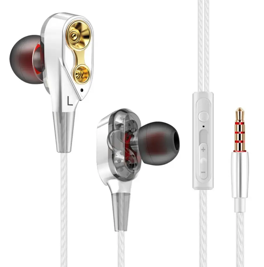 Metal In-ear Wire-controlled Music Small Headphones-In-Ear Headphones