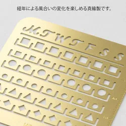 Midori Brass Calendar Template Stencil-Monthly Block-Small Size