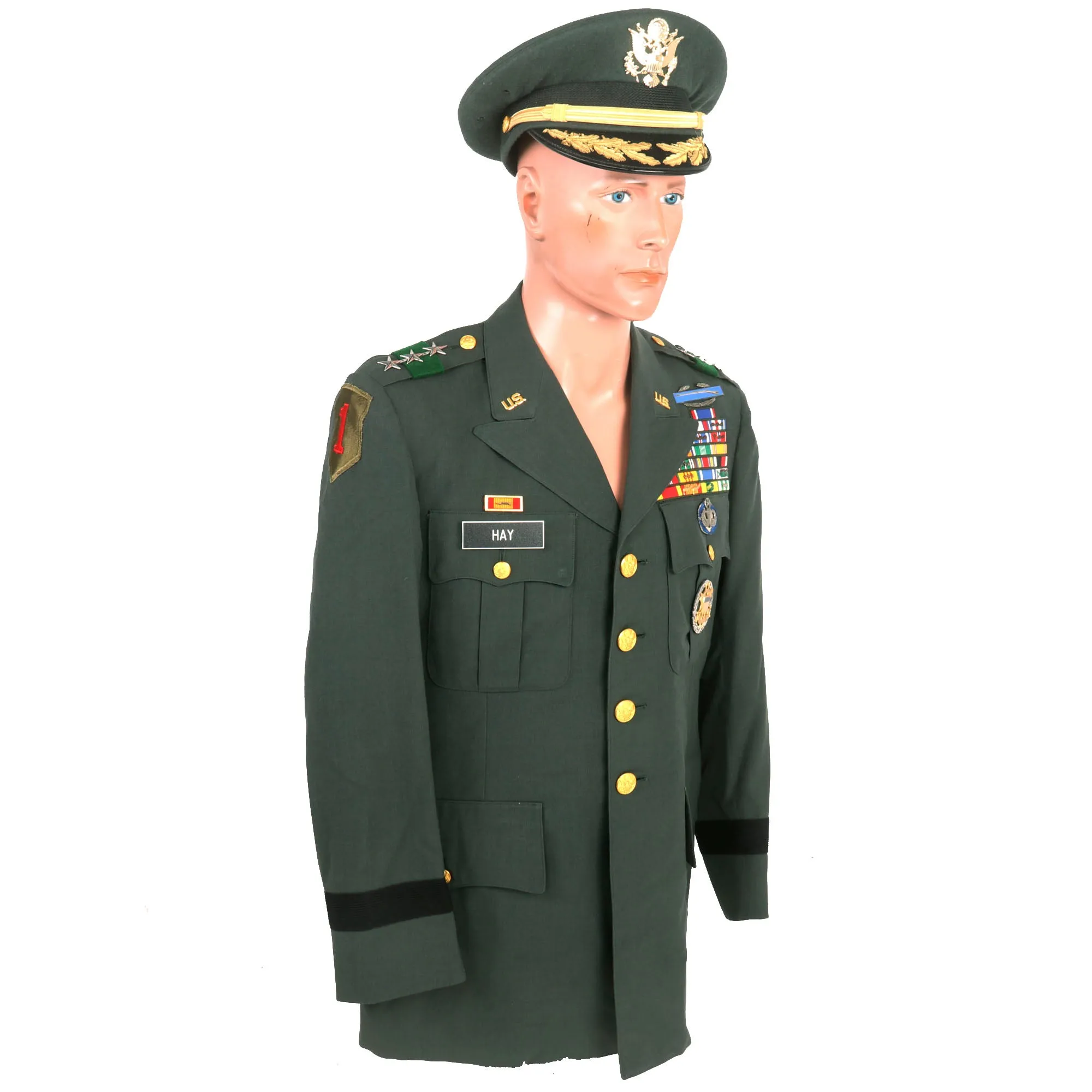 Original U.S. Vietnam War Lieutenant General John Hancock Hay 1st Infantry Division Commander Uniform - Distinguished Service Cross Recipient