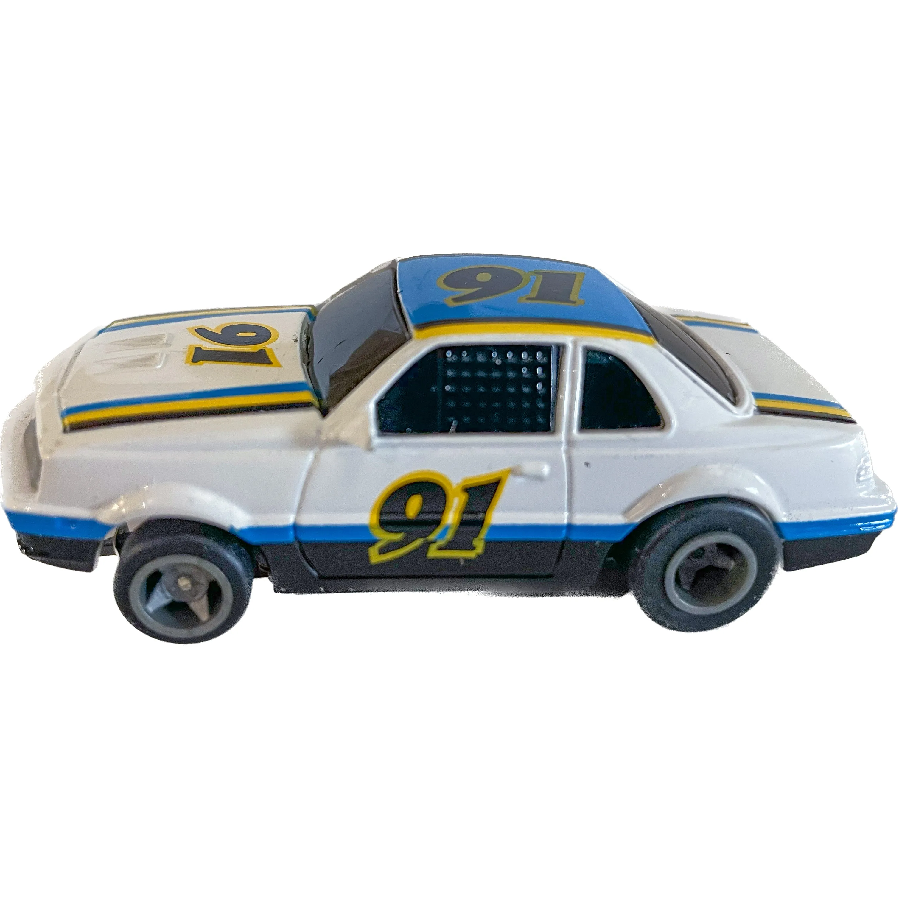 Rokar Generic NASCAR White/Blue/Yellow with Lights | 13016B |  Life-Like 