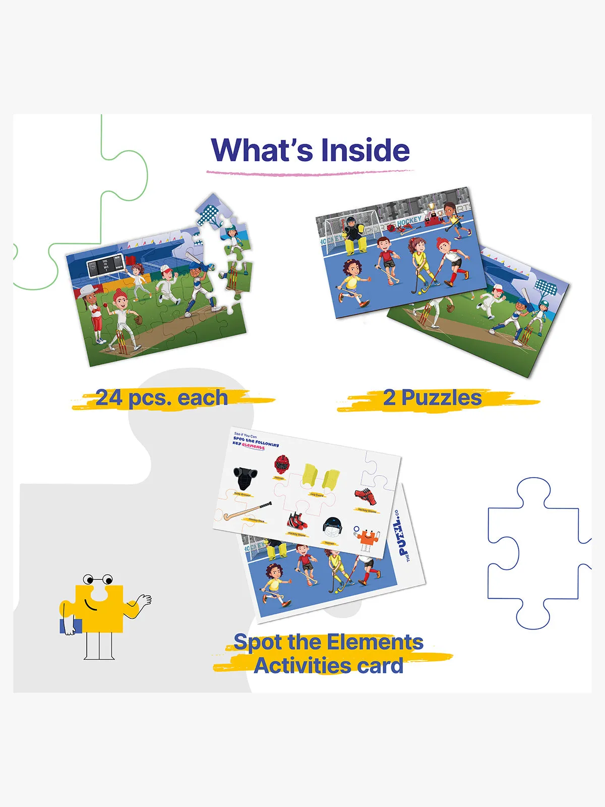 Sports Cricket And Hockey White