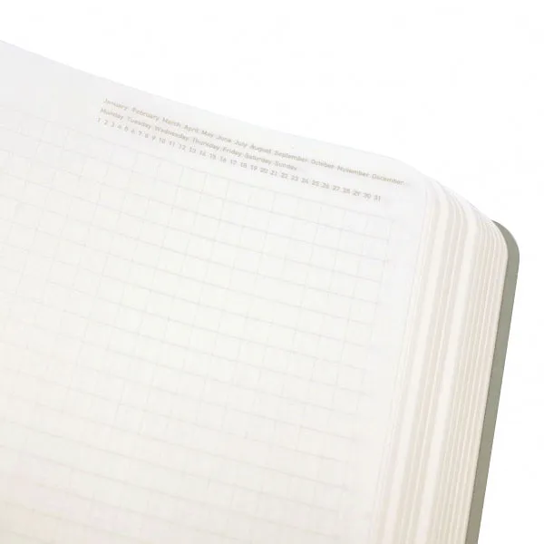 Stalogy Editor's Series 365 Days Notebook - 5 mm Grid - Black - B6