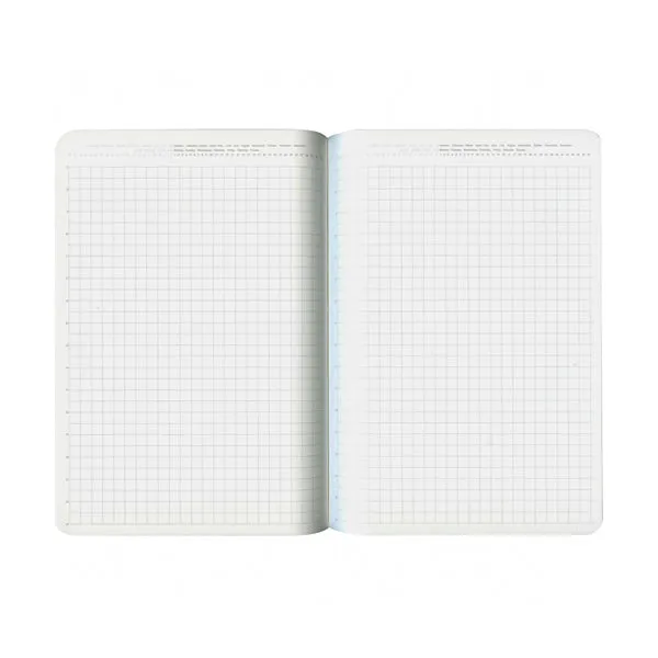 Stalogy Editor's Series 365 Days Notebook - 5 mm Grid - Black - B6
