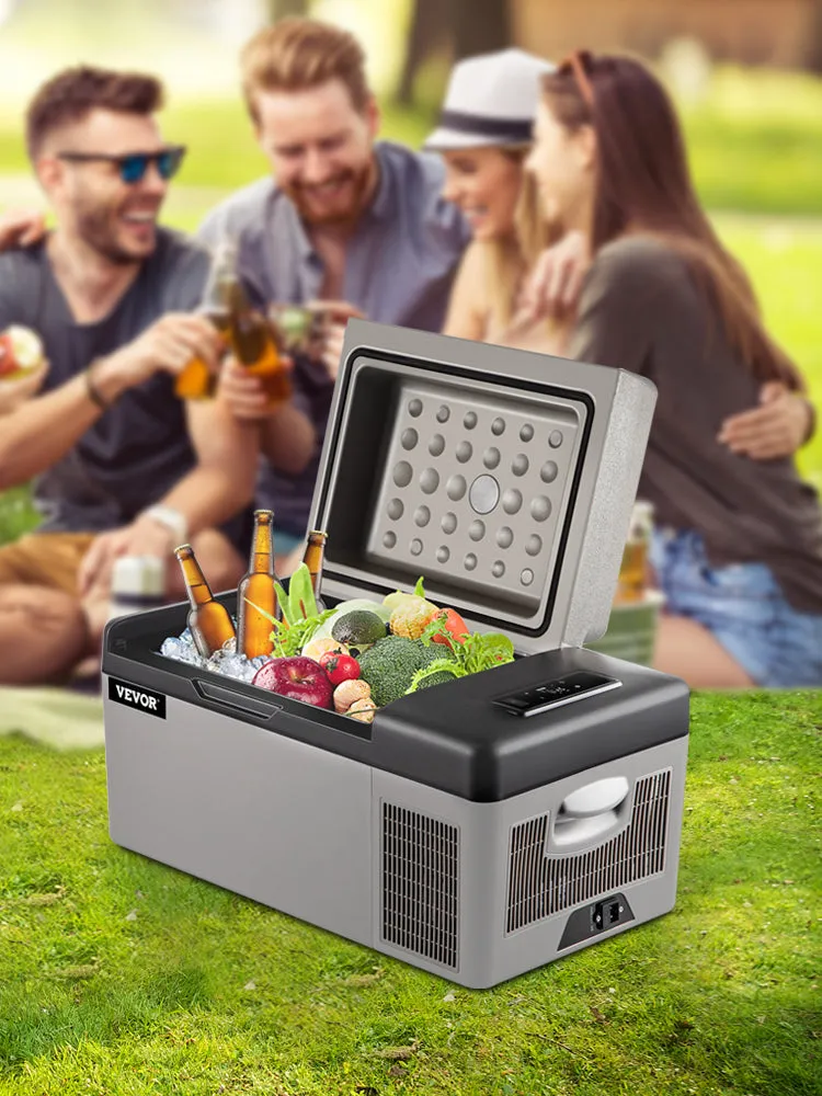 VEVOR Car Refrigerator 20L Compressor Portable Small Refrigerator Freezer Mini Electric Cooler for Driving Travel Fishing Outdoo